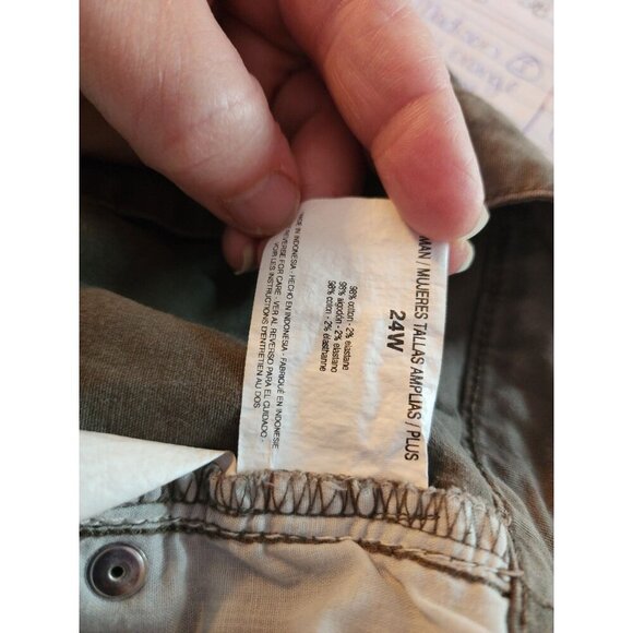 Gloria Vanderbilt Womens Capri Size 24 Brown Solid Amanda Capri Jeans - Picture 7 of 13